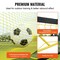 2-in-1 Soccer Rebounder Net Iron Frame Portable Training Goal 12 lbs
